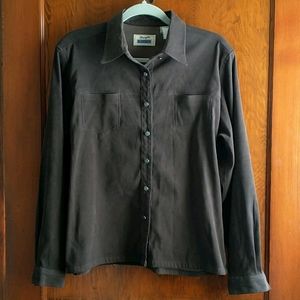 EUC vintage chocolate brown Wrangler Riata shirt